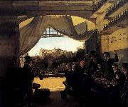 Franz Ludwig Catel Crown Prince Ludwig in the Spanish Wine Tavern in Rome Sweden oil painting artist